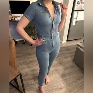 Show Me Your Mumu Emery Denim Jumpsuit